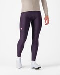 CASTELLI Pantaloni de ciclism lungi cu bretele - ESPRESSO - mov
