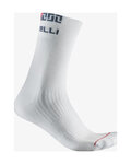 CASTELLI Șosete clasice de ciclism - BANDITO MERINO 18 - alb