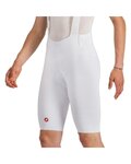 CASTELLI Pantaloni scurți de ciclism cu bretele - FREE AERO RACE - alb