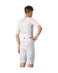 CASTELLI Pantaloni scurți de ciclism cu bretele - FREE AERO RACE - alb