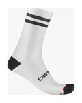 CASTELLI Șosete clasice de ciclism - ORIGINALE 18 - alb/negru