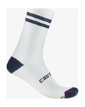 CASTELLI Șosete clasice de ciclism - ORIGINALE 18 - alb/albastru