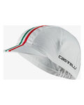 CASTELLI Șapcă de ciclism - ITALIA CAP - alb