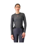 CASTELLI Tricou de ciclism cu mânecă lungă - MEDIO BASE LAYER W - gri