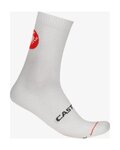 CASTELLI Șosete clasice de ciclism - ENTRATA 12 - alb