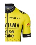 AGU Tricou de ciclism cu mânecă scurtă - REPLICA VISMA | LEASE A BIKE 2024 - galben/negru