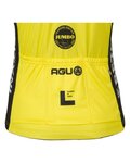 AGU Tricou de ciclism cu mânecă scurtă - REPLICA VISMA | LEASE A BIKE W 2024 - galben/negru