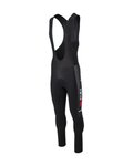 AGU Pantaloni de ciclism lungi cu bretele - REPLICA VISMA | LEASE A BIKE 2024 - negru