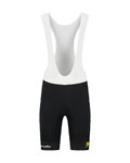 RAPIDGEAR Pantaloni scurți de ciclism cu bretele - VISMA TDF25 REPLICA BIBSHORT - negru