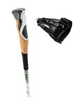 LEKI bastoane - CROSS HIKE CARBON 100-135 cm - verde/negru