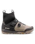 NORTHWAVE Pantofi de ciclism - KINGROCK PLUS GTX - negru/maro