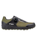 NORTHWAVE Pantofi de ciclism - CORSAIR 2 - verde/negru