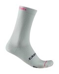 CASTELLI Șosete clasice de ciclism - GIRO LOGO 18 - alb