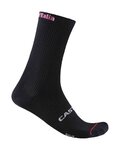 CASTELLI Șosete clasice de ciclism - GIRO LOGO 18 - negru