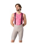 CASTELLI Pantaloni scurți de ciclism cu bretele - GIRO TROFEO 2 - bej