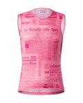 CASTELLI Tricou de ciclism fără mâneci - GAZZETTA DELLO SPORT - roz