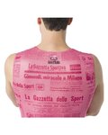 CASTELLI Tricou de ciclism fără mâneci - GAZZETTA DELLO SPORT - roz