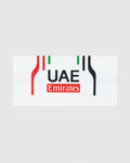 PISSEI Banderolă de ciclism - UAE TEAM EMIRATES 2024 - alb