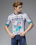 ALÉ Tricou de ciclism cu mânecă scurtă - BAHRAIN VICTORIOUS 2025 - alb/albastru