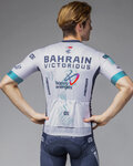 ALÉ Tricou de ciclism cu mânecă scurtă - BAHRAIN VICTORIOUS 2025 - alb/albastru