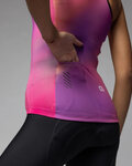ALÉ Tricoul de ciclism fără mâneci - AURORA PRAGMA - roz/mov