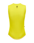 SANTINI Tricou de ciclism fără mâneci - TDF MAILLOT JAUNE ALPE D'HUEZ - galben