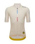 SANTINI Tricou de ciclism cu mânecă scurtă - TDF MAILLOT JAUNE - M. VENTOUX - fildeş