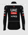 PISSEI Jachetă termoizolantă de ciclism - UAE TEAM EMIRATES - XRG 2025 GIACCA PRIMAPELLE OFFICIAL - negru