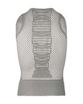 Q36.5 Tricou de ciclism fără mâneci - BASE LAYER 0 MESH - gri