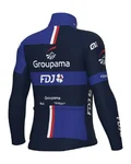 ALÉ Jachetă termoizolantă de ciclism - GROUPAMA FDJ 2024 - albastru