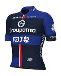 ALÉ Tricou de ciclism cu mânecă scurtă - GROUPAMA FDJ 2025 - albastru