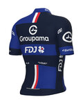 ALÉ Tricou de ciclism cu mânecă scurtă - GROUPAMA FDJ 2025 - albastru