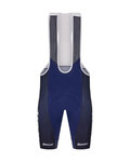 SANTINI Pantaloni scurți de ciclism cu bretele - TREK FACTORY RACING 2025 - albastru