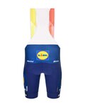 SANTINI Pantaloni scurți de ciclism cu bretele - LIDL TREK 2026 FAN LINE