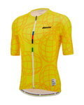 SANTINI Tricou de ciclism cu mânecă scurtă - UCI GOODWOOD 1982 - galben