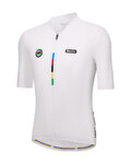 SANTINI Tricou de ciclism cu mânecă scurtă - UCI WORLD CHAMPION - alb