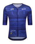 SANTINI Tricou de ciclism cu mânecă scurtă - TDF ARRIVÉE ARC DE TRIOMPHE - albastru