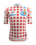 SANTINI Tricou de ciclism cu mânecă scurtă - TOUR DE FRANCE - POLKA DOT JERSEY - multicolor