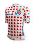 SANTINI Tricou de ciclism cu mânecă scurtă - TOUR DE FRANCE - POLKA DOT JERSEY - multicolor