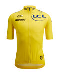 SANTINI Tricou de ciclism cu mânecă scurtă - TOUR DE FRANCE - YELLOW JERSEY - galben