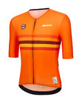 SANTINI Tricou de ciclism cu mânecă scurtă - UCI WORLD CHAMPION NETHERLANDS - portocaliu