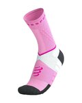 COMPRESSPORT Șosete clasice de ciclism - ULTRA TRAIL SOCKS V2.0 - roz