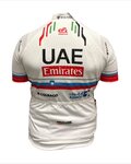 PISSEI Tricou de ciclism cu mânecă scurtă - UAE TEAM EMIRATES 2024 CHAMPION SLOVENIA REPLICA JR - alb