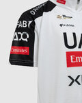 PISSEI Tricou de ciclism cu mânecă scurtă - UAE TEAM EMIRATES - XRG 2026 REPLICA JUNIOR - alb/negru/roșu