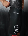 PISSEI Salopetă de ciclism - UAE TEAM EMIRATES 2025 ROAD - negru/alb