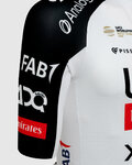 PISSEI Tricou de ciclism cu mânecă scurtă - UAE TEAM EMIRATES - XRG 2026 REPLICA - alb/negru/roșu