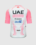 PISSEI Tricou de ciclism cu mânecă scurtă - UAE TEAM EMIRATES REPLICA GIRO D'ITALIA 2024 - alb/roz