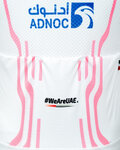 PISSEI Tricou de ciclism cu mânecă scurtă - UAE TEAM EMIRATES REPLICA GIRO D'ITALIA 2024 - alb/roz