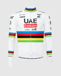 PISSEI Tricou de cilism pentru iarnă cu mânecă lungă - UAE TEAM EMIRATES 2024 - multicolor