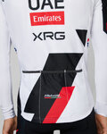 PISSEI Tricou de ciclism cu mânecă lungă de vară - UAE TEAM EMIRATES - XRG 2026 REPLICA - alb/roșu/negru